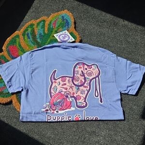 Puppie Love Lavender Sea Shell Puppy Love Graphic Tee